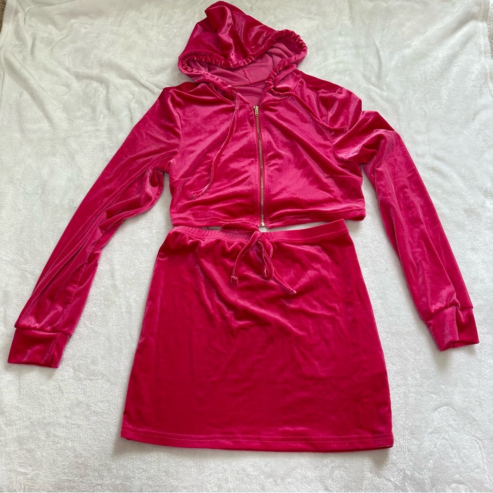 COPY - Velour Skirt Set